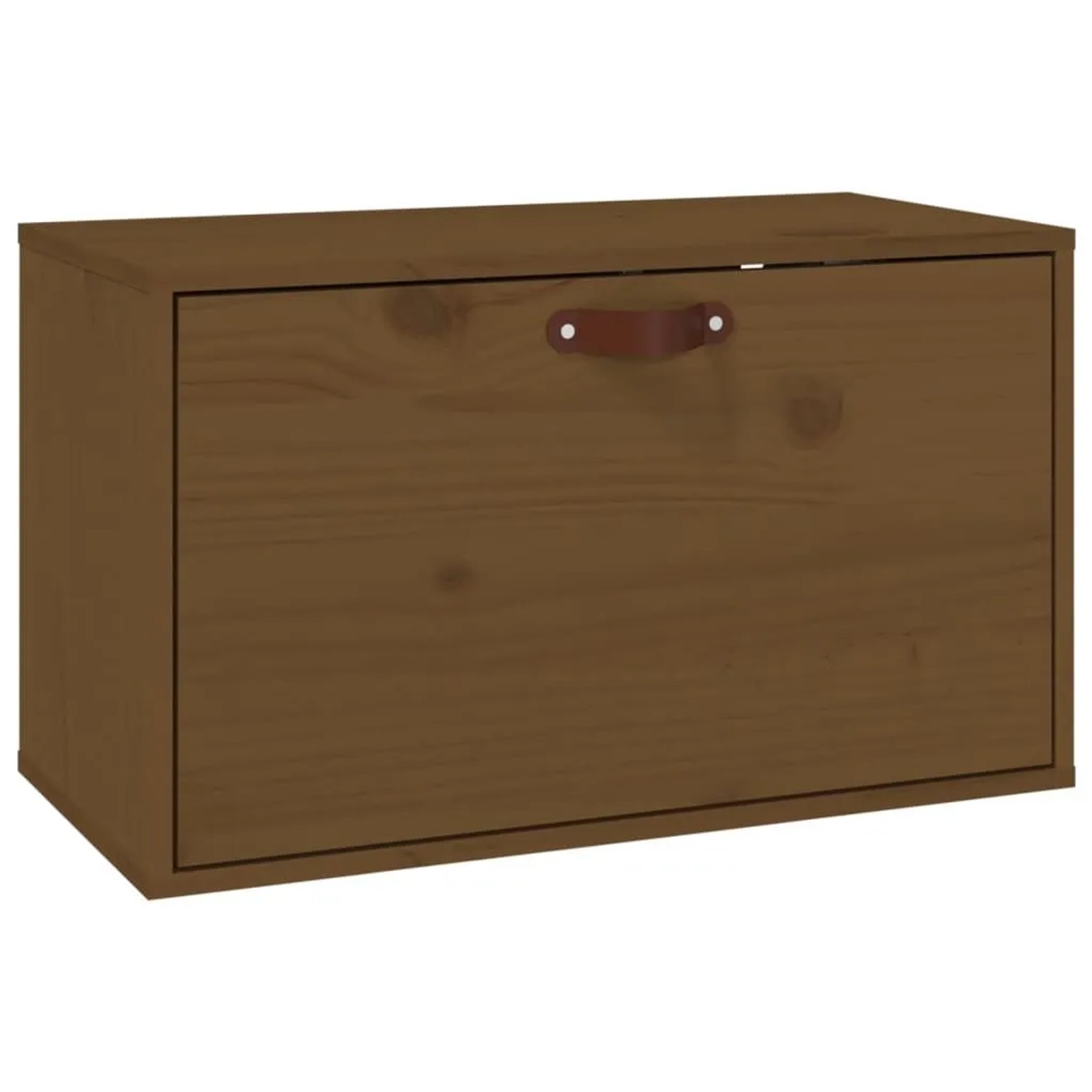 vidaXL Wandschrank Honigbraun 60x30x35 cm Massivholz Kiefer 818353