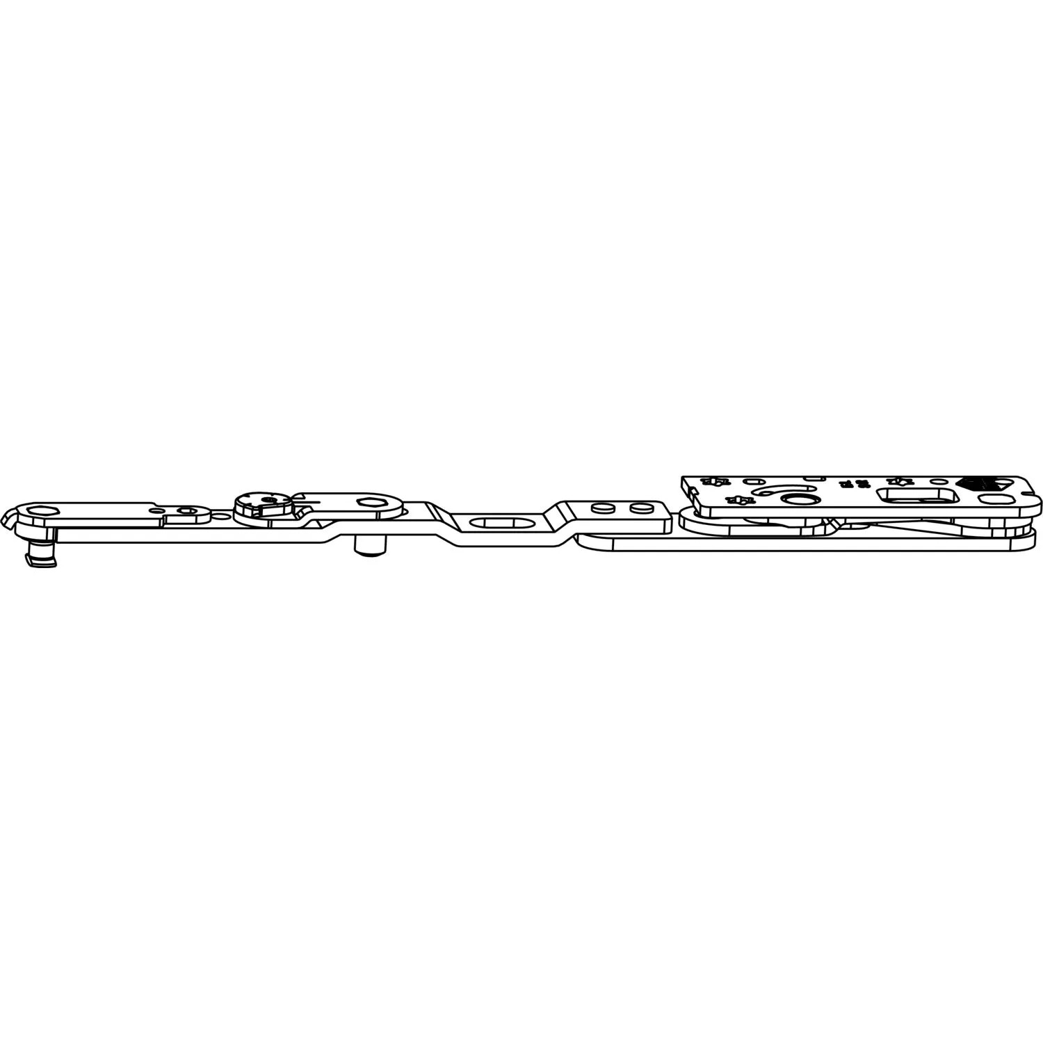 Maco Drehbandarm Power 3-Flügelig Holz/Pvc Ft30 13V Flügelfalzbreite 255-1400mm Silber Rechts