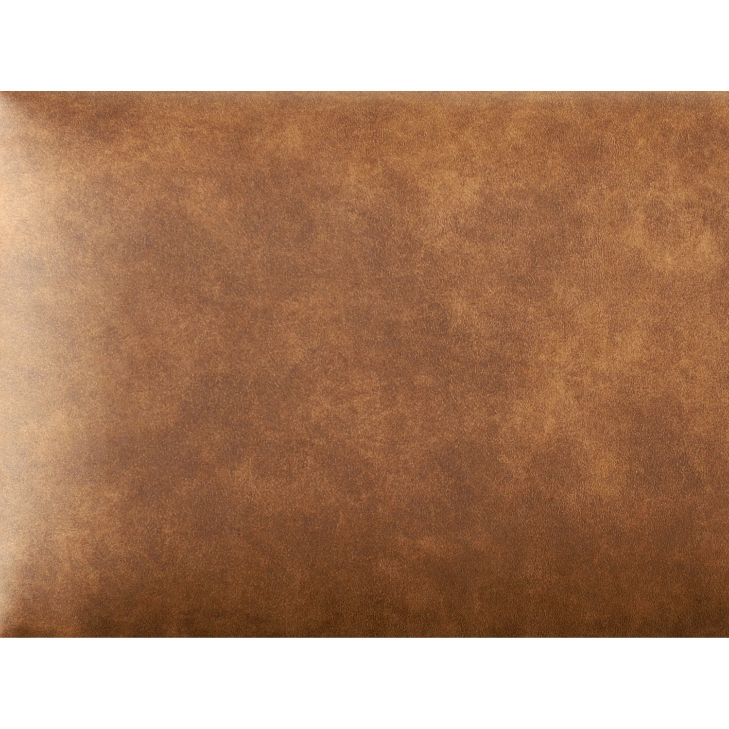 Rechteckiges Wandkissen, 60x30 cm, braune Leder-Optik, zur Wandgestaltung.