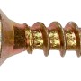 Gelb verzinkte Spanplattenschraube, Senkkopf, PZ-Antrieb, Ø 2,5 x 12 mm, 80 Stück.