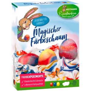 Heitmann Eierfarben Magischer Färbeschaum für bunte Ostereier, inklusive Farben und Anleitung.