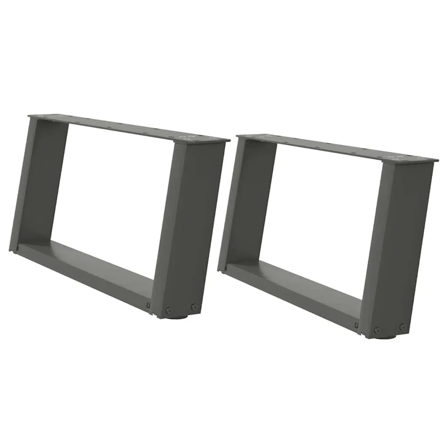 vidaXL Couchtischbeine U-Form 2 Stk Anthrazit 70x30-31 cm Stahl 4012754 günstig online kaufen