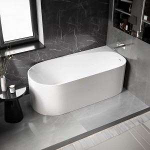 Bernstein Freistehende Badewanne ONDA CORNER Acryl 170x78x58 cm Einbau Rechts