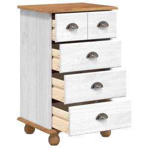 vidaXL Schubladenkommode mit Schubladen ASKIM Weiß 45,8 x 40 x 79 cm 4105417
