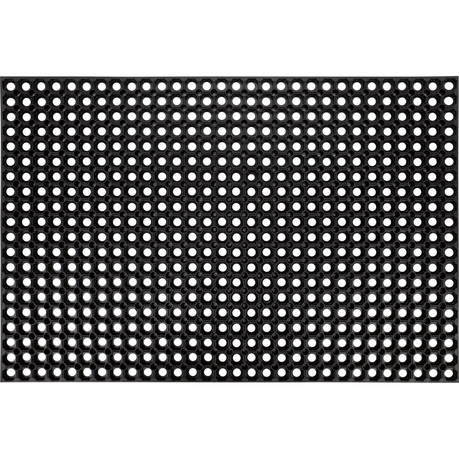 Gummiringmatte Schwarz 80 cm x 120 cm