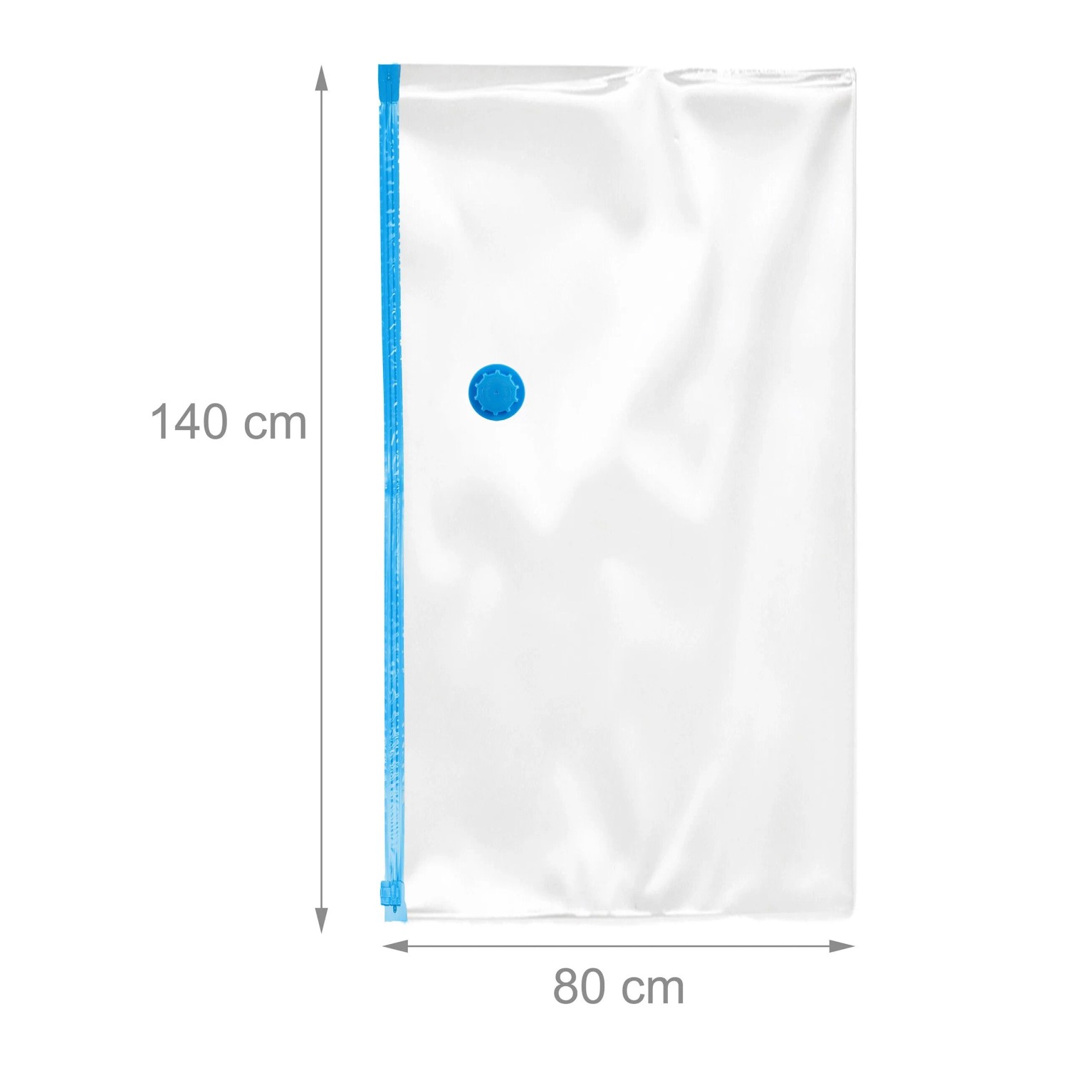 Vakuumbeutel (80x140cm) für Relaxdays Unterbettkommode, zur platzsparenden Aufbewahrung von Textilien.