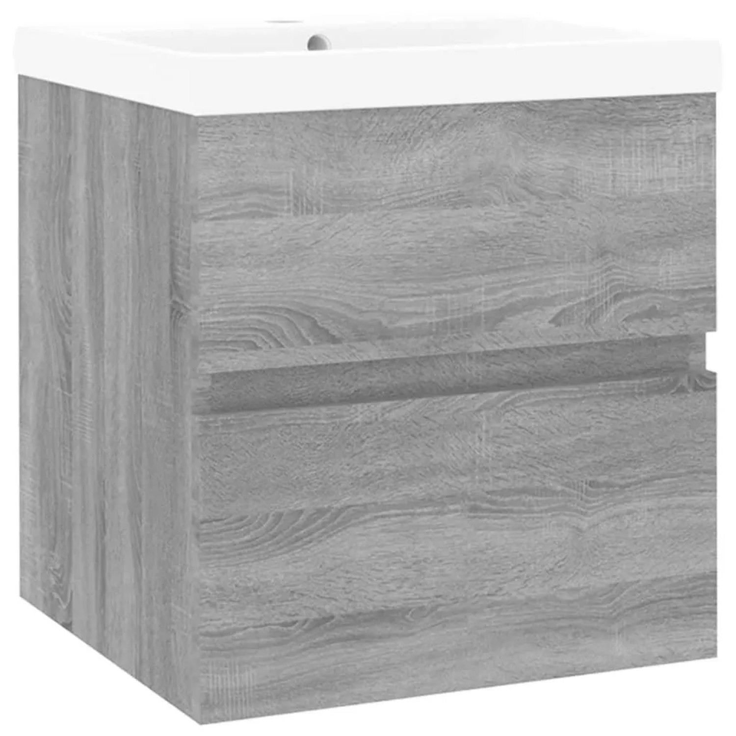 vidaXL Waschbeckenschrank mit Einbaubecken Grau Sonoma Holzwerkstoff 315285 günstig online kaufen