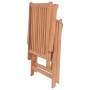 DELUKE Gartenstühle EGOL 2er Set Massivholz Teak Verstellbar Braun Gartenstuhl Holz Outdoorstühle Klappbar Balkonstühle_7