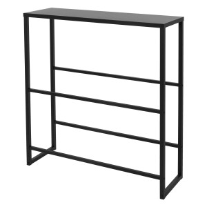 ML-Design Getränkekistenregal aus Stahl, anthrazit, für 6-8 Kisten mit Ablage.