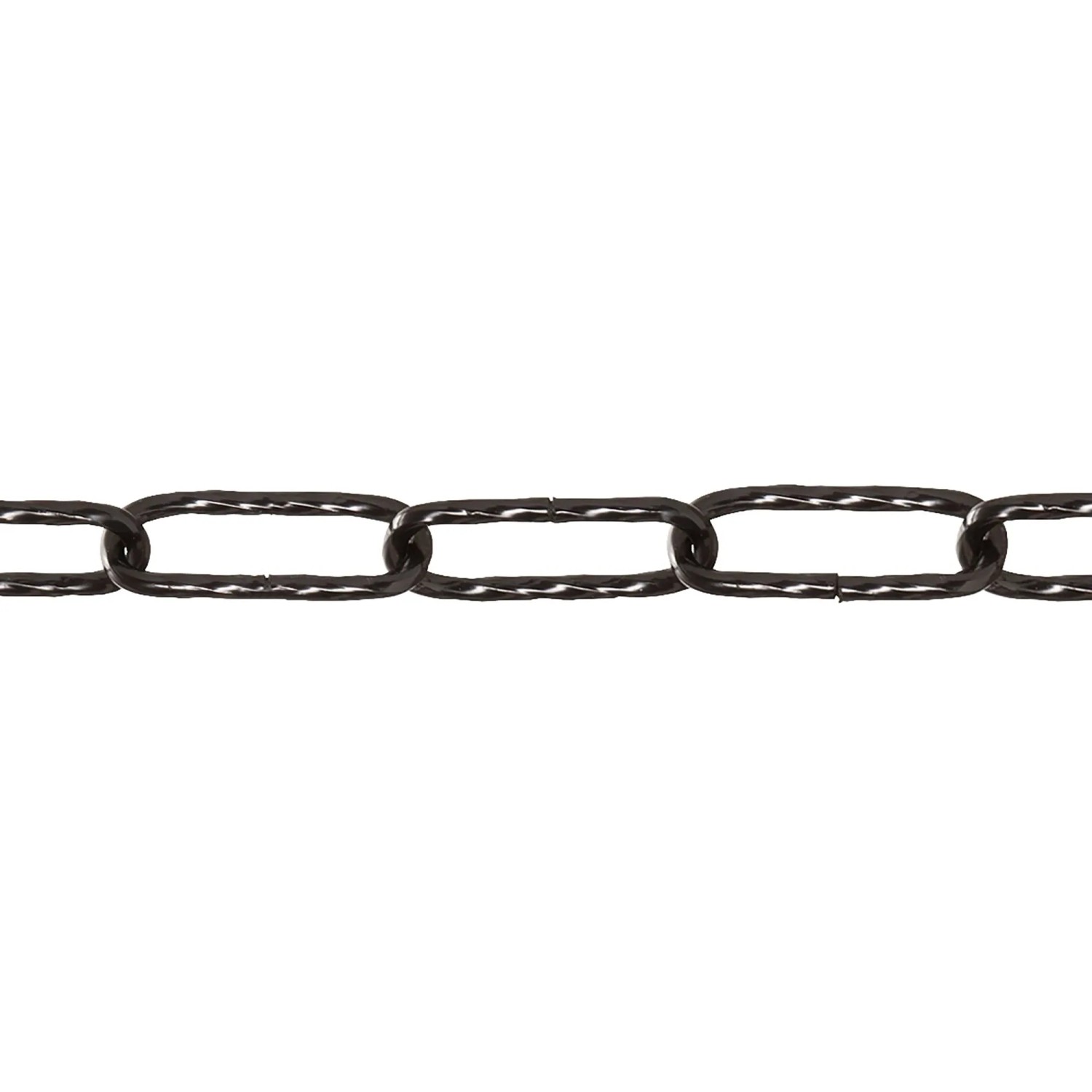 Conacord Zierkette Stahl Gedreht Ø 3,5 mm x 38 mm Schwarz Meterware
