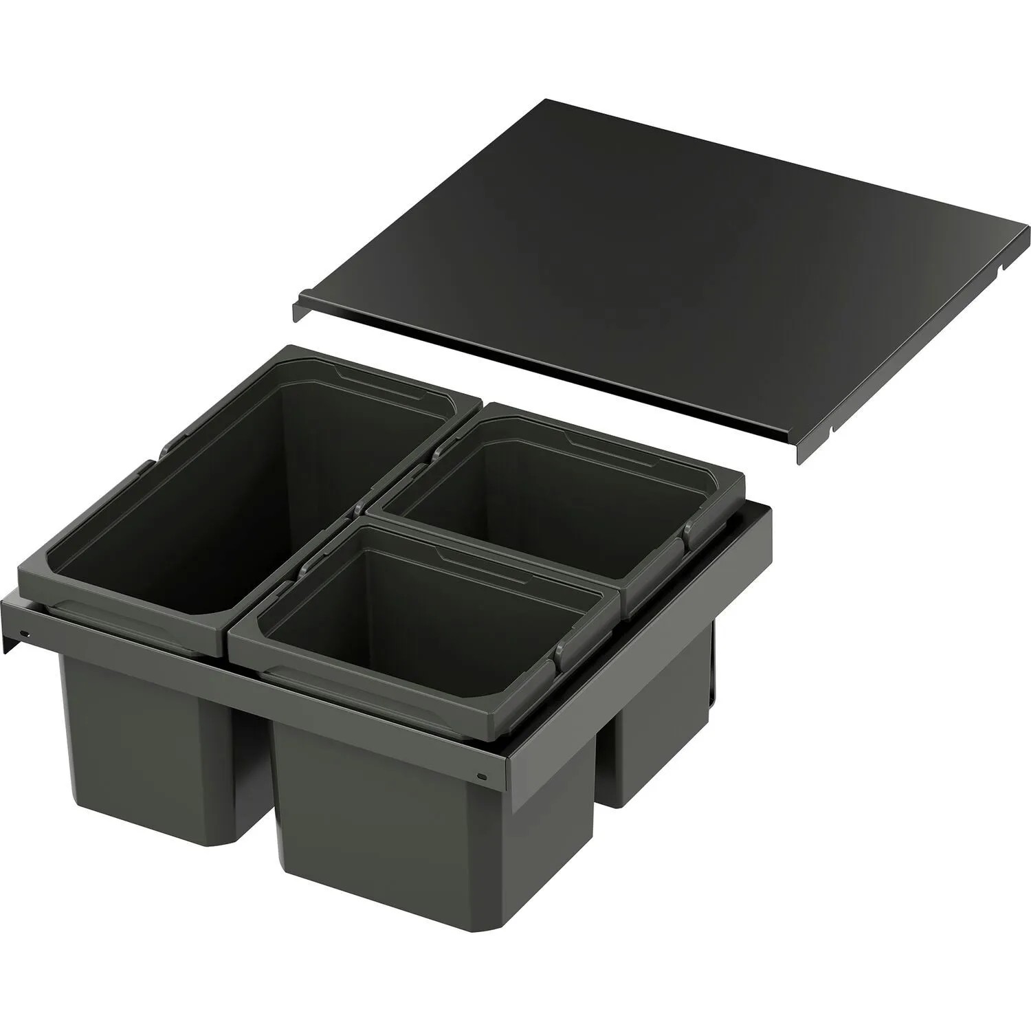 Vauth-Sagel Abfalltrennsystem Envi Flex Xs-216 Korpusbreite 500 mm 2x6, 1x10, Lava