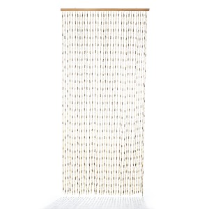 Kobolo Türvorhang NATURE, Papiervorhang mit 35 Strängen, 90x200 cm, Dekoartikel für Insektenschutz.