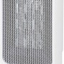 Weißer Keramik Heizlüfter Nagu mit LED-Anzeige und Tragegriff, 2000 W Leistung.