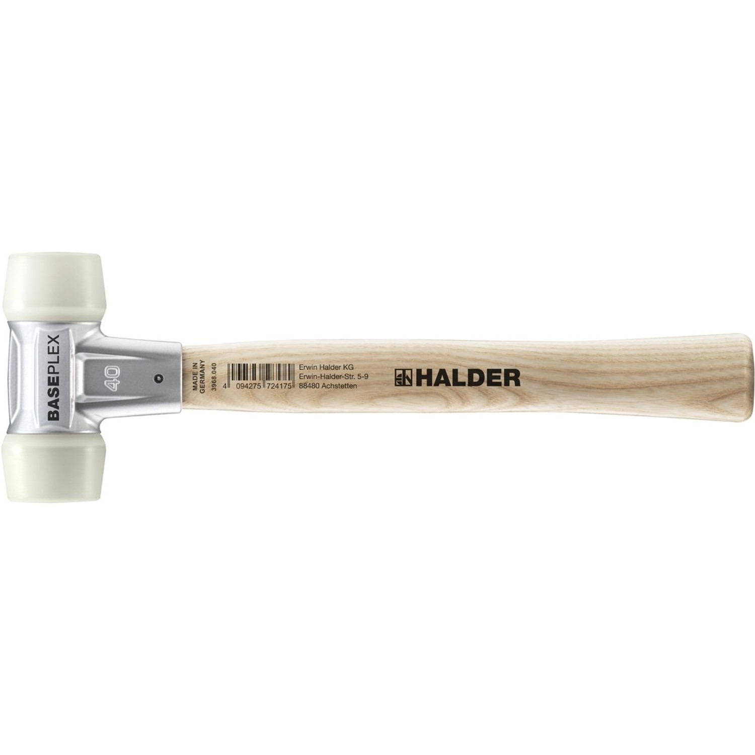 Halder Baseplex Schonhammer Ø 40 mm Nylon mit Zindruckgussgehäuse günstig online kaufen