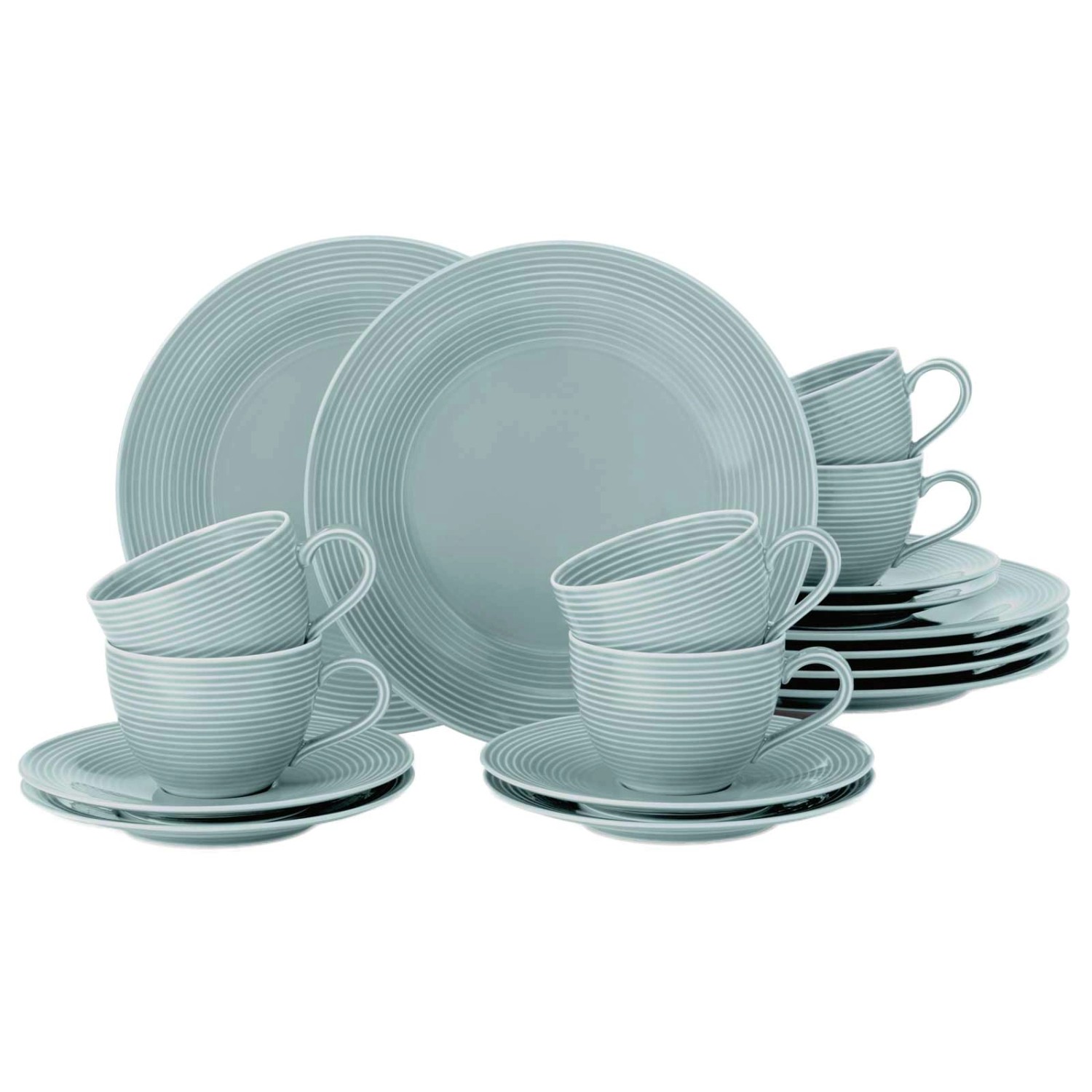 Seltmann Weiden Beat Coor Glaze Kaffeeservice 18-teilig Arktisblau