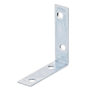 Alberts Stuhlwinkel, 60x60x16 mm, Sendzimirverzinkt, mit Schraublöchern.