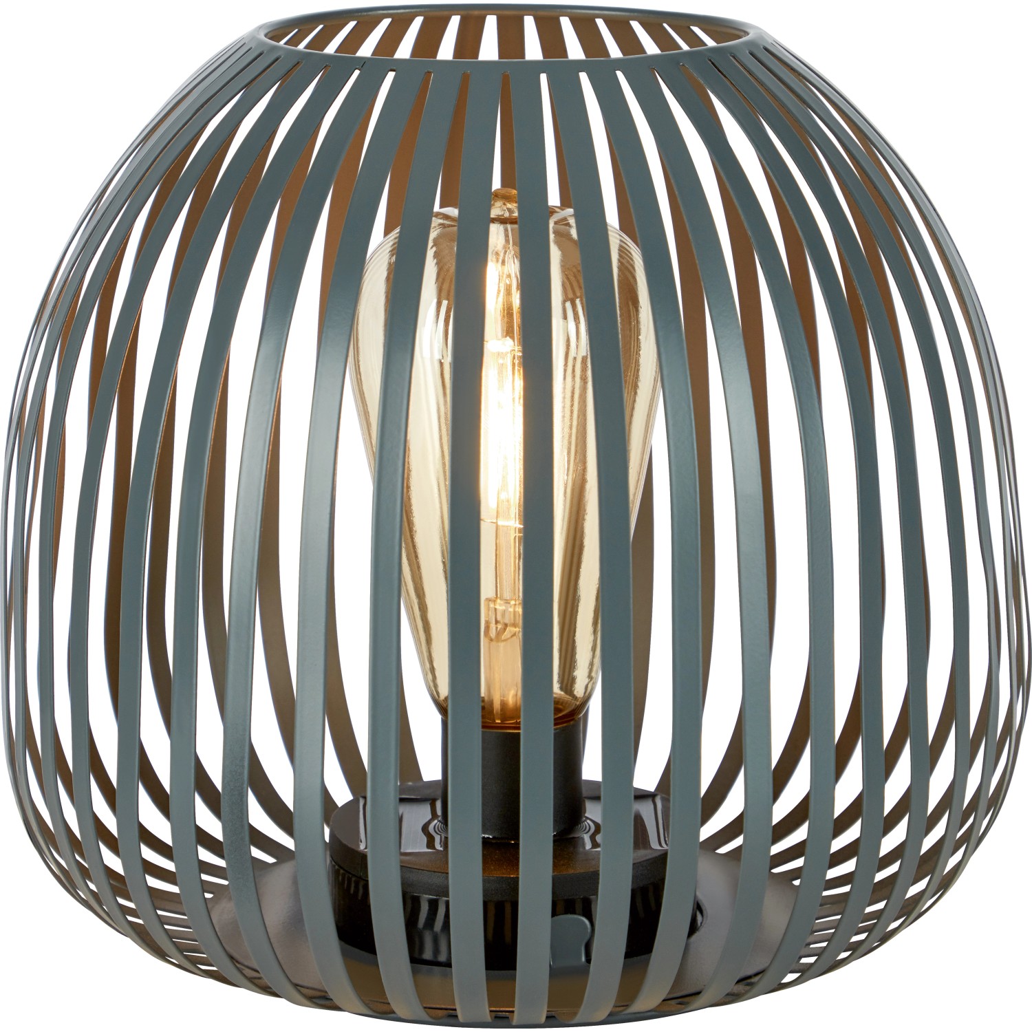 Solar-LED-Dekoleuchte Mereta Ø 20 cm x 18,5 cm Grau