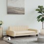 vidaXL Hundebett Creme 90x53x30 cm Stoff 171846_2