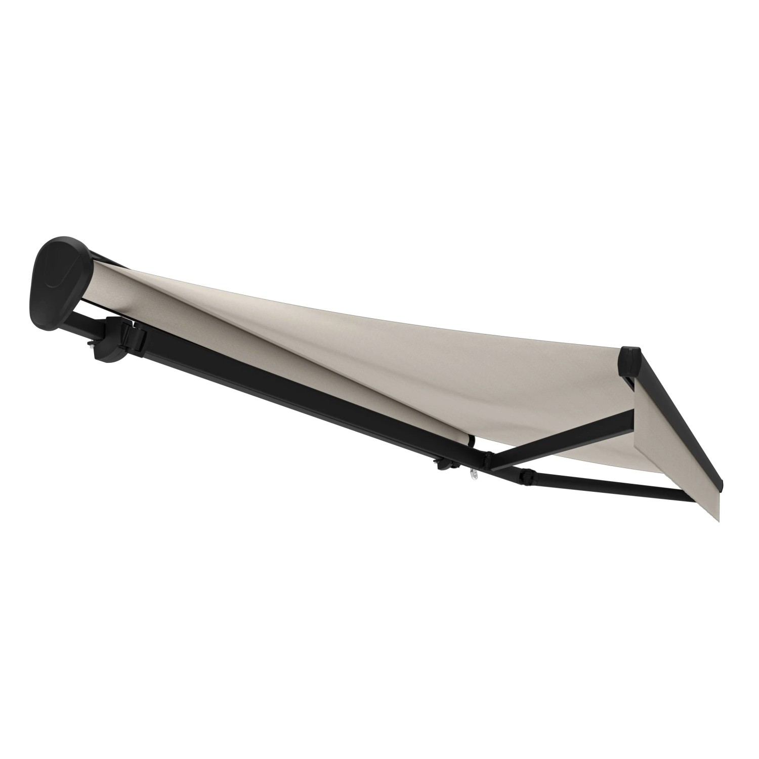 Halbkassetten-Markise Reno Anthrazit 4 x 3 m Beige