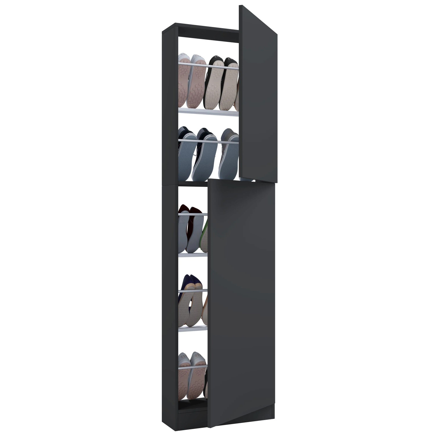 VCM Schuhschrank Fulisa Anthrazit