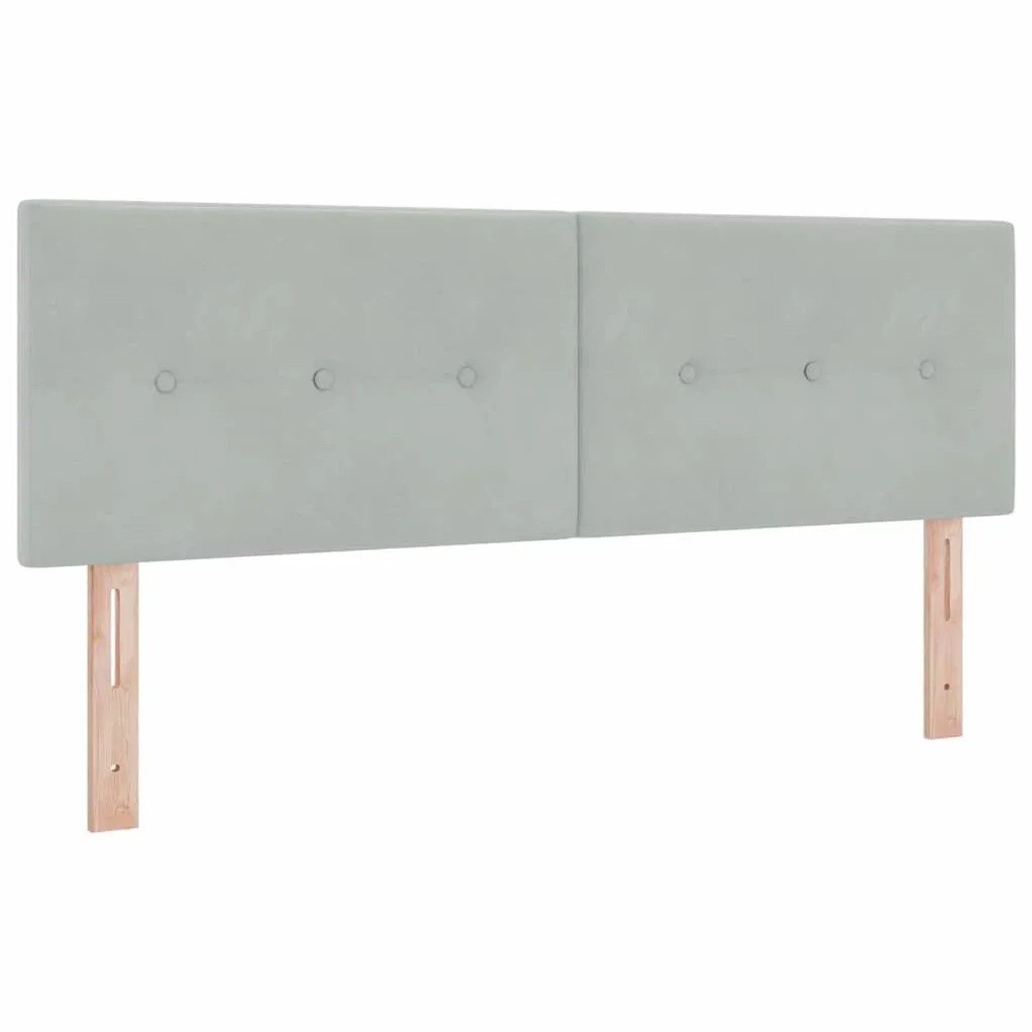 vidaXL Kopfteil Hellgrau 160 cm Samt 42007170