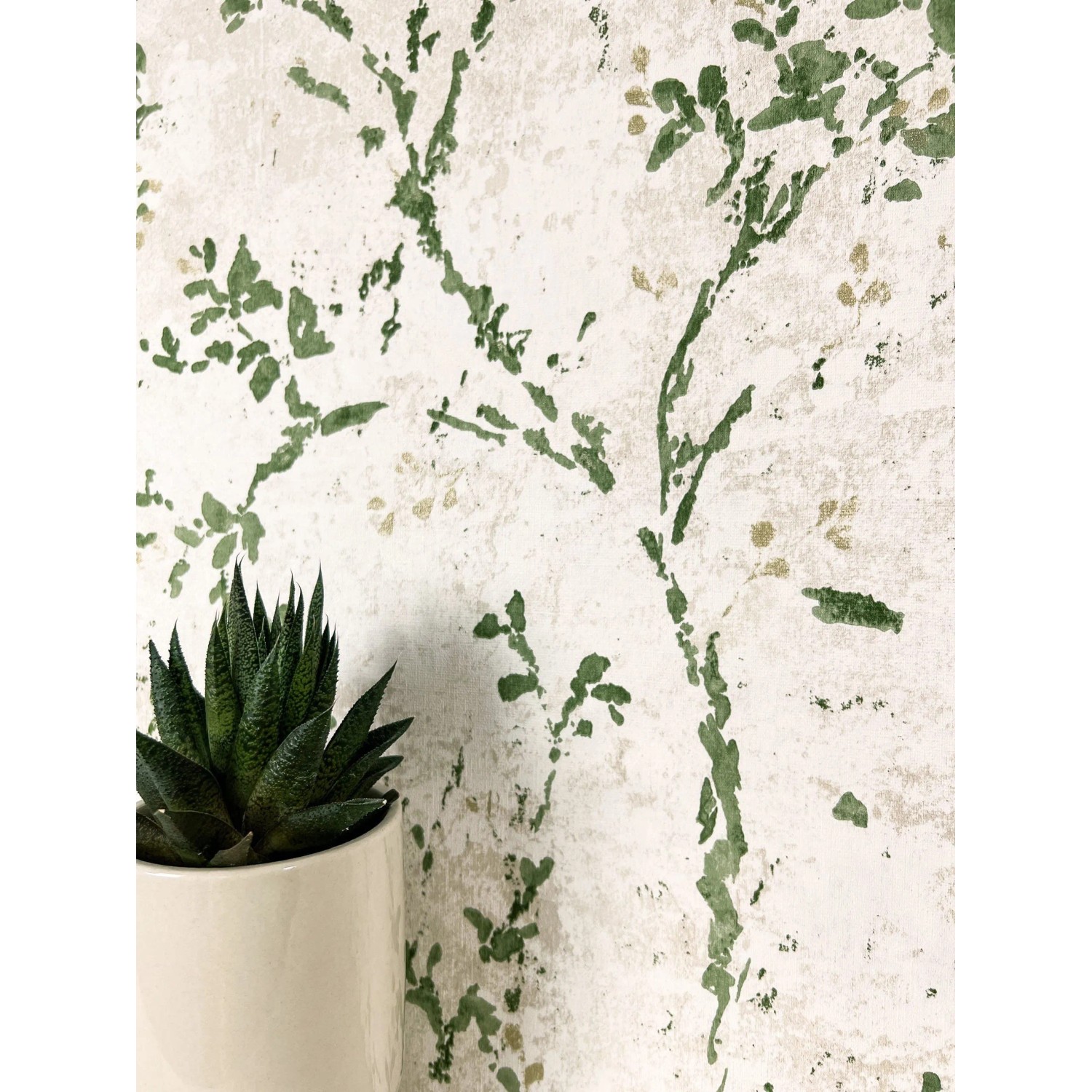 Newroom Vliestapete Inaya Green Blätter Floral FSC®_3