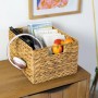 HMF 37241-S2 Aufbewahrungskorb Faltbarer Korb Geflochten Wasserhyazinthe Seegras 36 x 28 x 20 cm_5