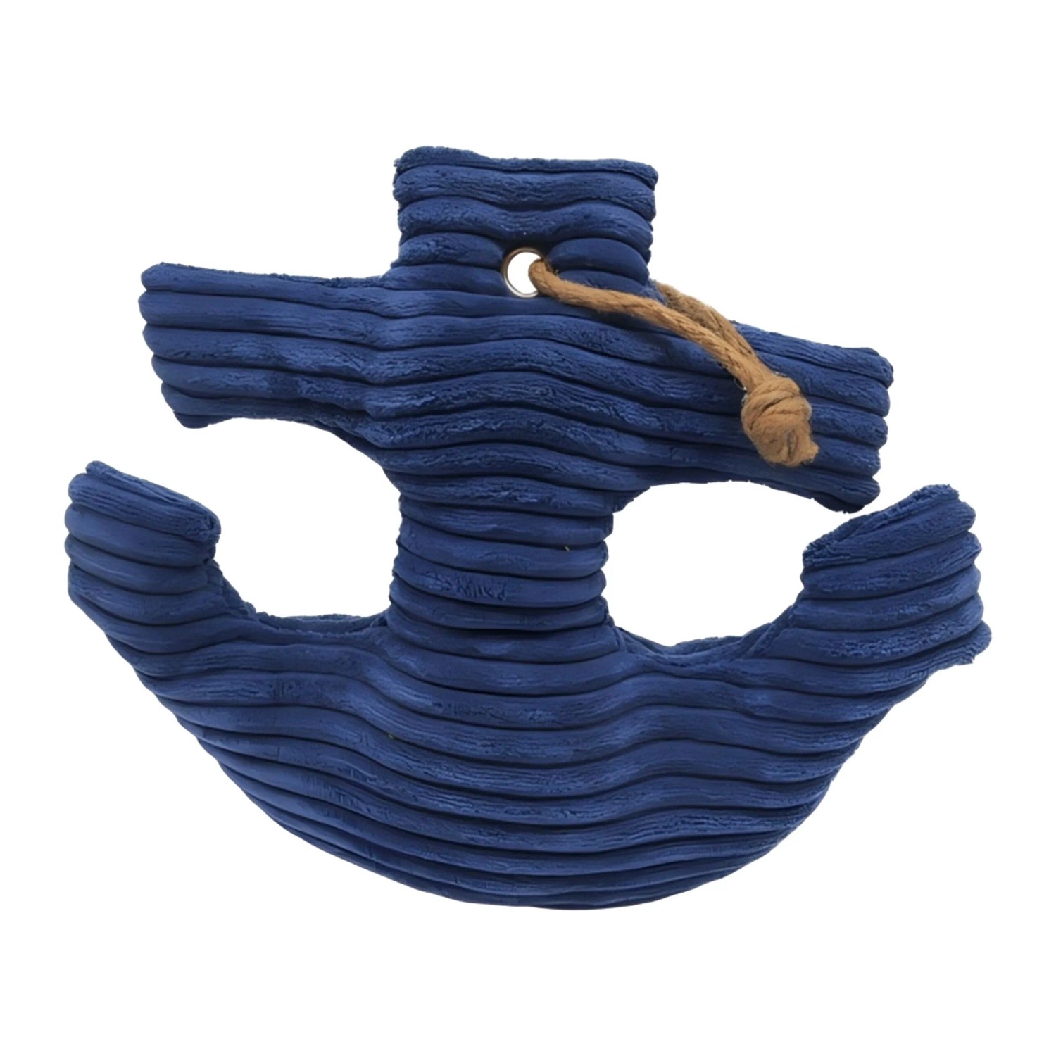 Relaxdays Türstopper Anker Baumwolle Dunkelblau Schwer 38 x 42 x 28 cm 1 kg