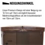Graue Canadian Spa Isolierabdeckung für Whirlpool, wetterfest und stabil.