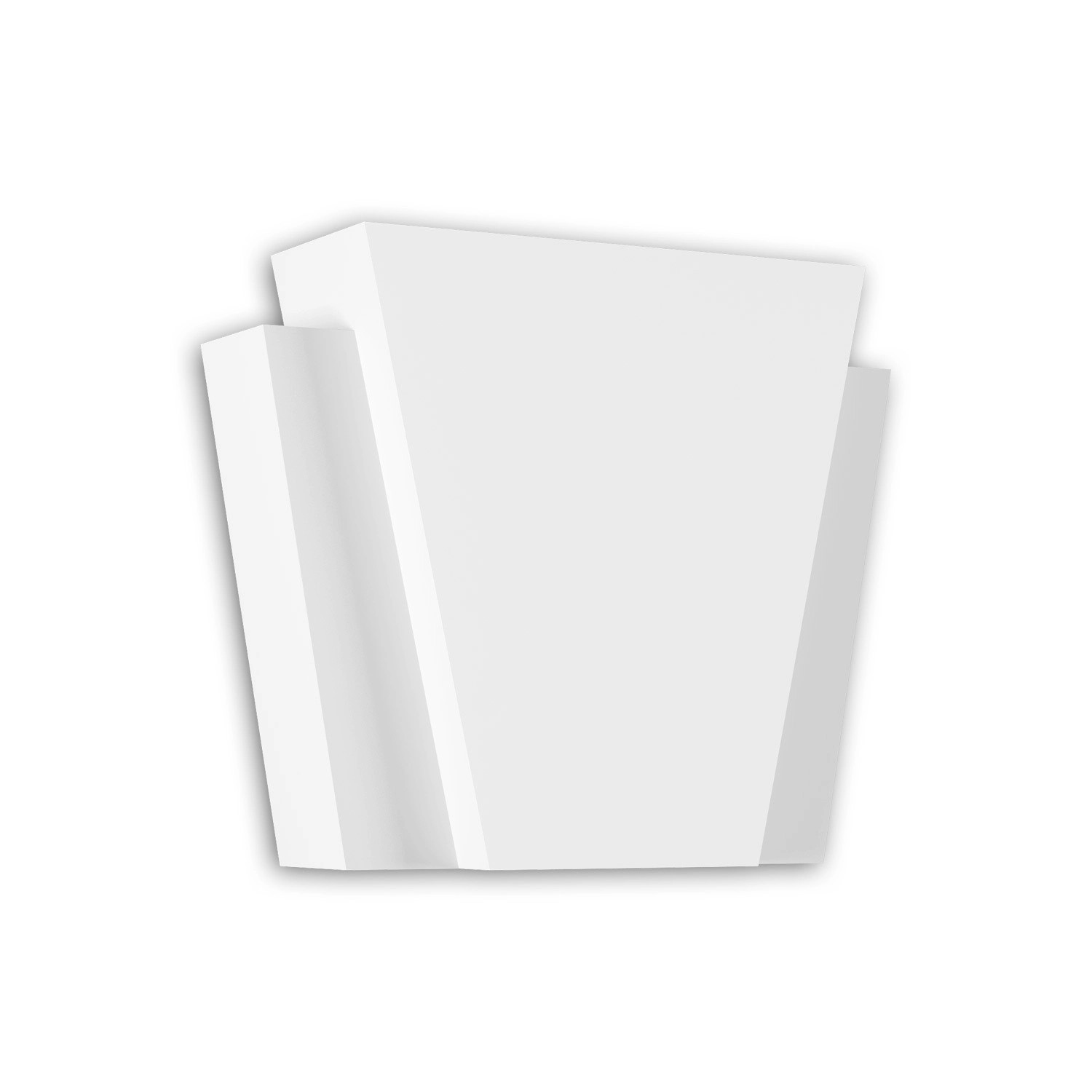 PROFHOME 485004 Schlussstein Fassaden Element Fensterumrandung Zierelement 25,6 cm x 7,5 cm x 20,6 cm Weiß