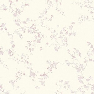 Bricoflor Vliestapete mit floralem Muster in Creme und Rosa mit Kirschblütenzweigen für ein romantisches Ambiente.
