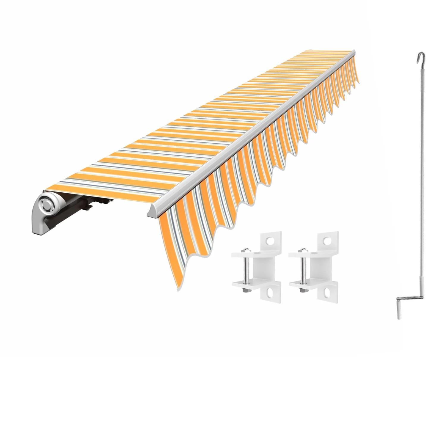 Eclipse Economy Gelenkarmmarkise Manuell 2,5x2m inkl. Wetterschutzhülle Tuchfarbe Sommerbrise