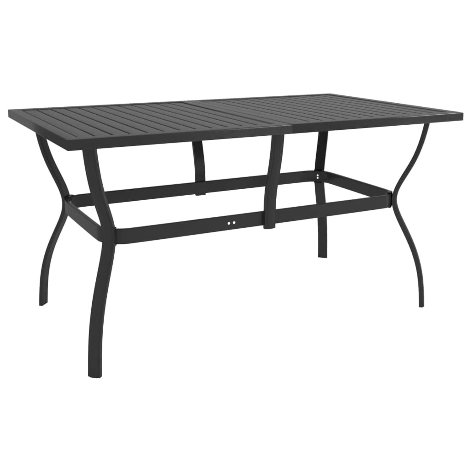 vidaXL Gartentisch Anthrazit 140x80x72 cm Stahl 312169 günstig online kaufen