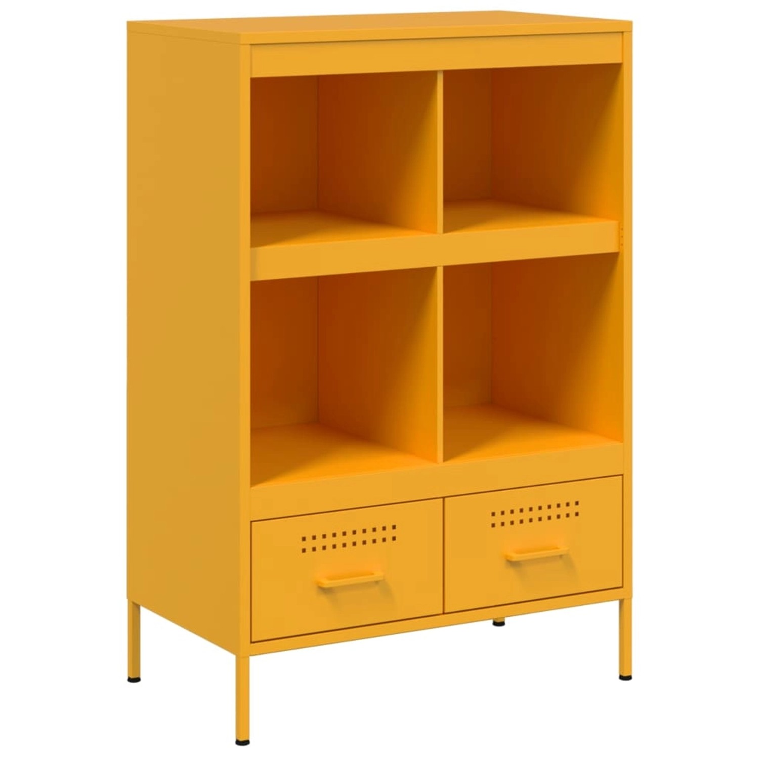 vidaXL Highboard Senfgelb 68x39x101,5 cm Stahl 843105 günstig online kaufen