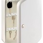 Burg Wächter Schlüsselbox Key Box mit 35 Haken, Stahl, Weiß, offene Tür mit Schlüsseln.