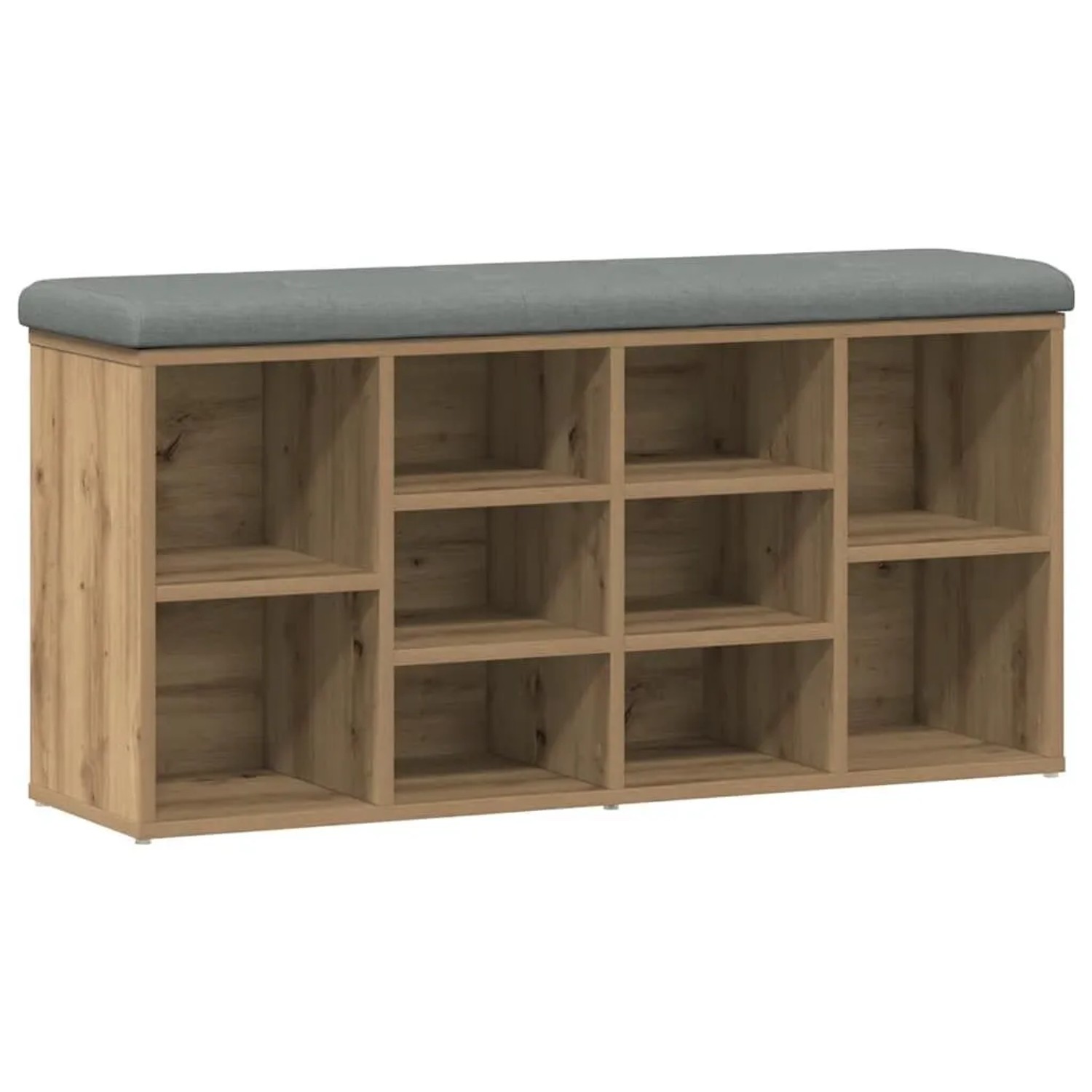 vidaXL Schuhbank Artisan-Eiche 102x32x50 cm Holzwerkstoff 857626