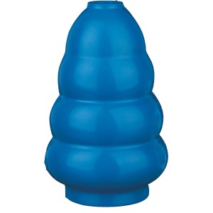 Blauer Jollypaw Jumper aus Naturgummi, 8 cm, für Hunde. Apportierspielzeug zur Förderung des Spieltriebs.