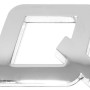 Eufab 3D Autoaufkleber Q in Chrom-Optik für die individuelle Fahrzeugbeschriftung.