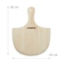 Heller Holz-Pizzaschieber Relaxdays, 38x30 cm, für knusprige Pizza & Flammkuchen. Grillutensil.