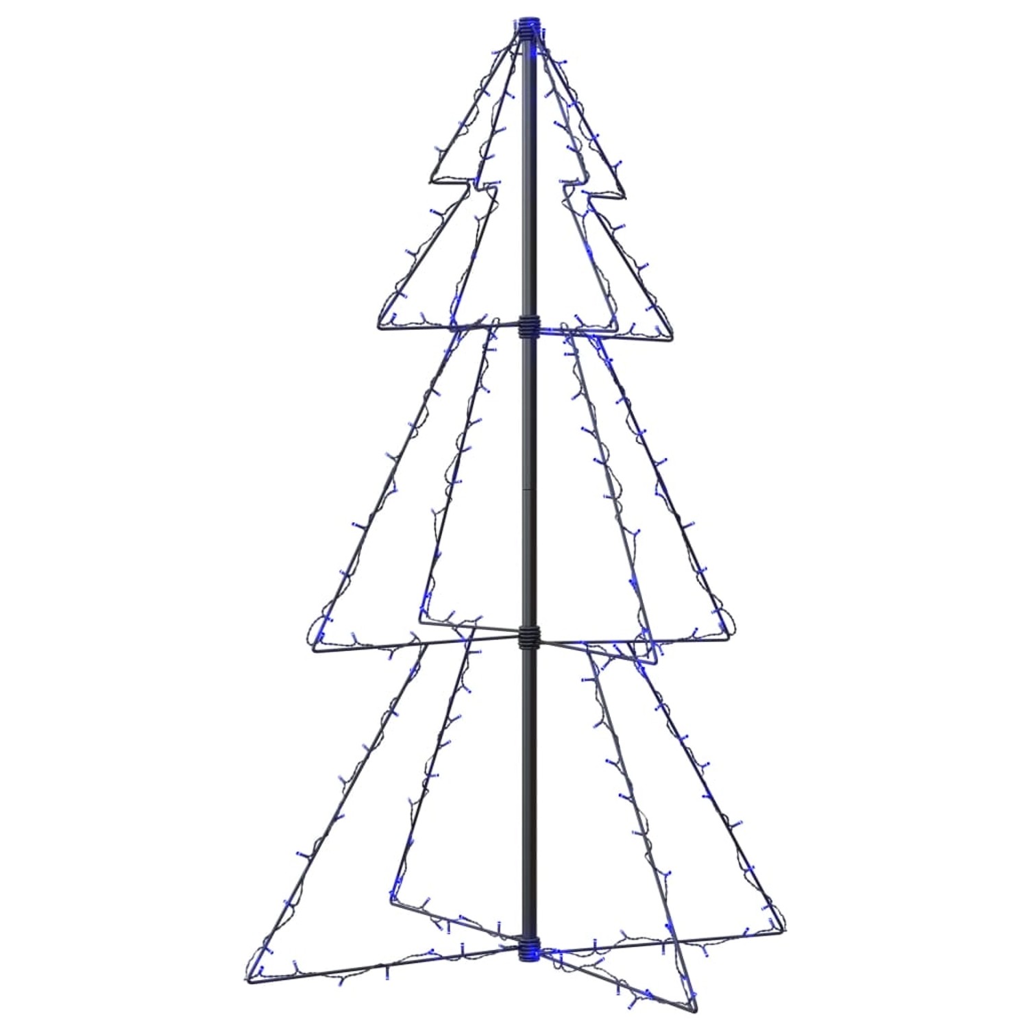 vidaXL Weihnachtsbaum Kegelform 160 LEDs Indoor Outdoor 78x120 cm Modell 2