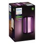 Verpackung der Philips Hue LED-Wandlampe Impress, smarte Außenleuchte in Schwarz mit Farbwechsel.
