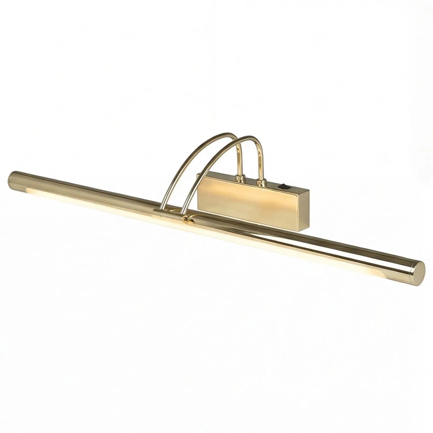 Licht-Erlebnisse LED Bilderlampe In Messing 68 CM Breit Verstellbar 3000 K Warmweiß