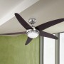 GLOBO Deckenventilator Fabiola 132 cm mit Beleuchtung, Wengeholz-Flügel und Fernbedienung.