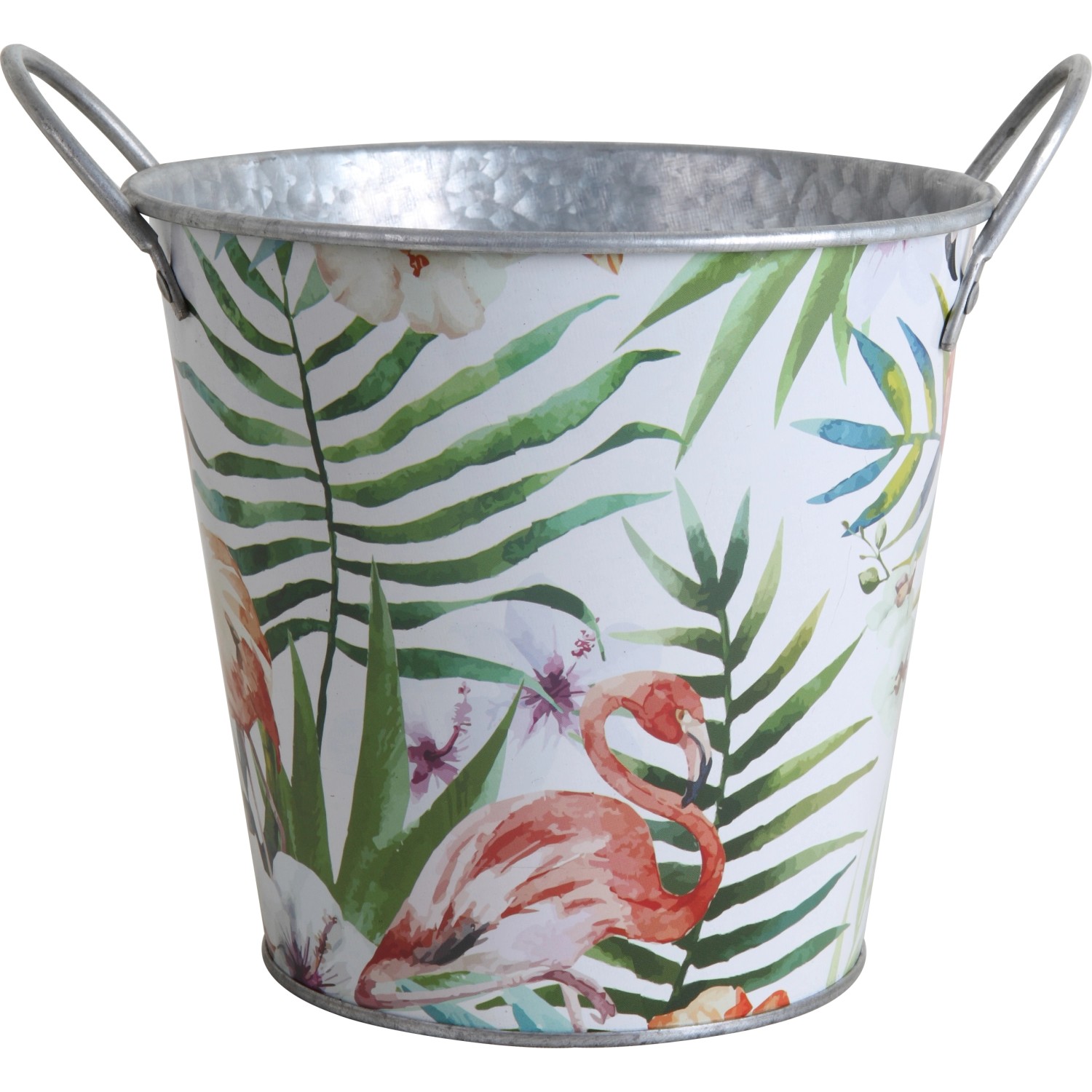 Metalltopf Flamingo 14,5 cm x Ø 15,5 cm