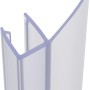 Transparentes baliv Wasserabweisprofil F-Form für 4 mm Glas.