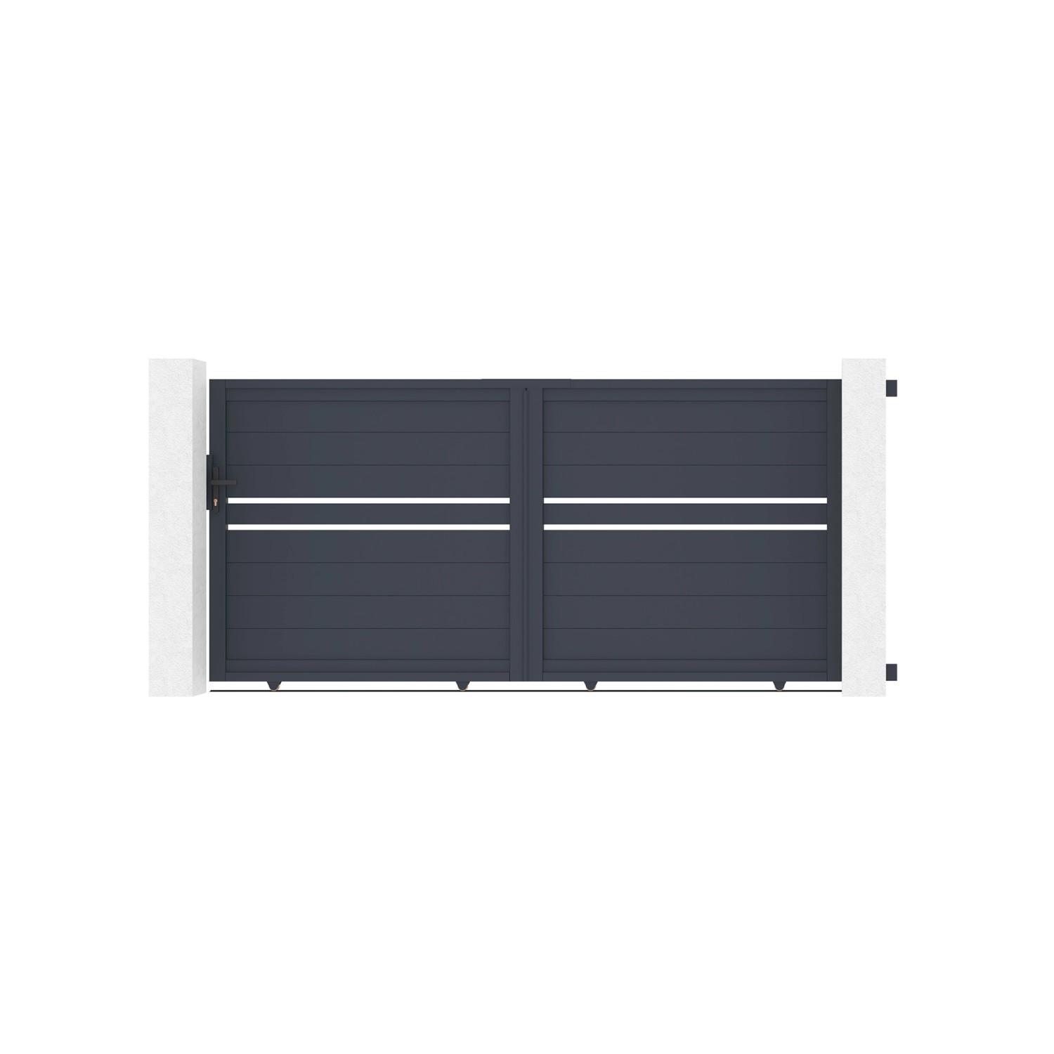 Casanoov Schiebetor 3M Cimone H 140 Graues Aluminium günstig online kaufen