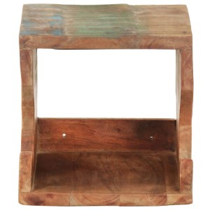 vidaXL Wand Fahrradträger 35x25x25 cm Wiederverwendetes Massivholz 320478