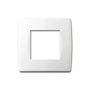 TEM MODUL PLUS 1-Fach UP Rahmen Weiß Glanz Soft