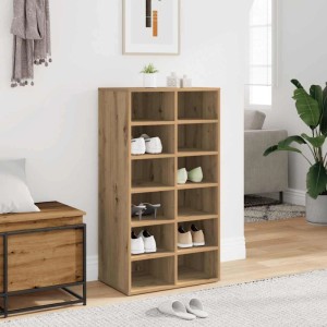vidaXL Schuhregal Artisan-Eiche 54x34x100,5 cm Holzwerkstoff 855837