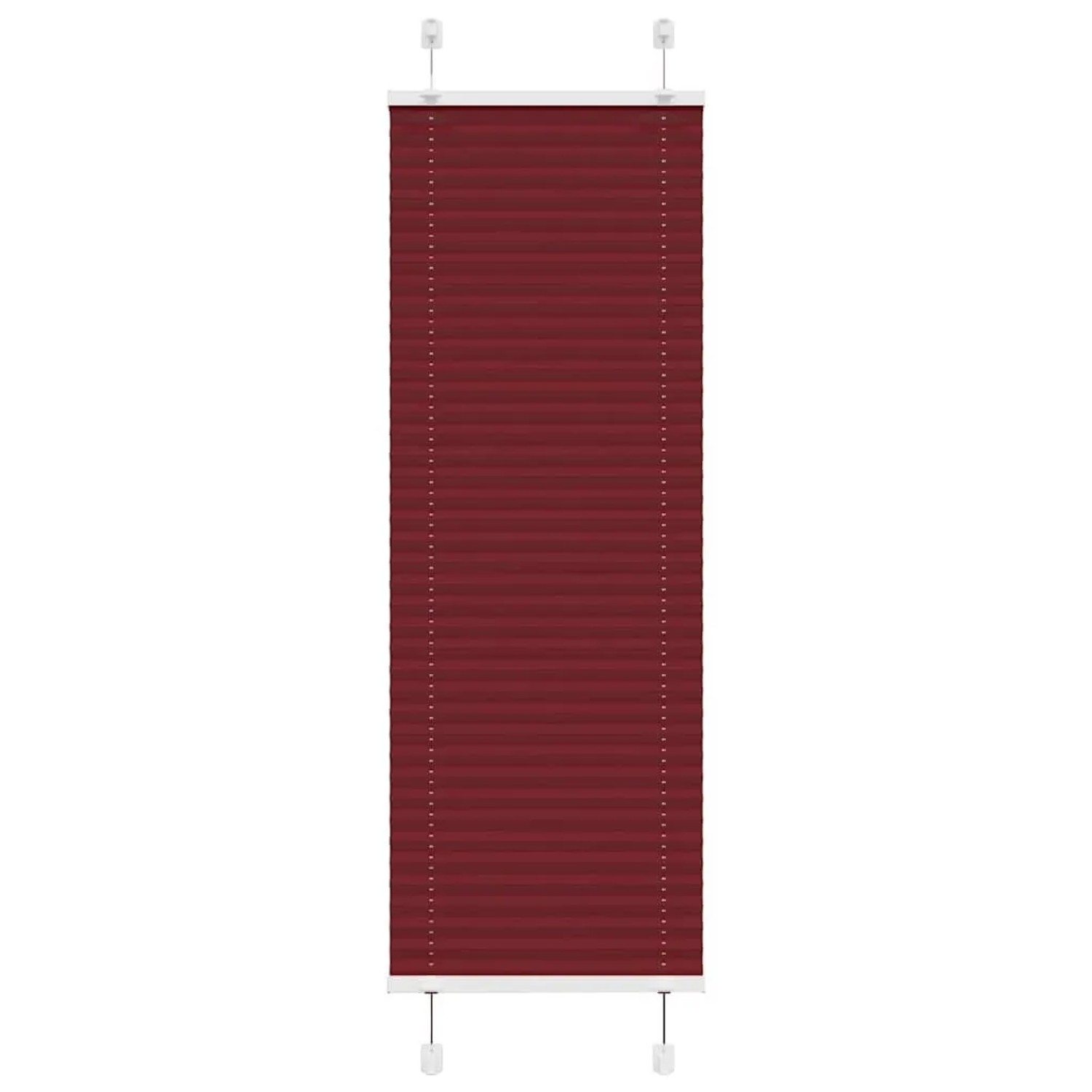 vidaXL Plissee Bordeauxrot 50x100 cm Stoffbreite 49,4 cm Polyester 4015218 günstig online kaufen